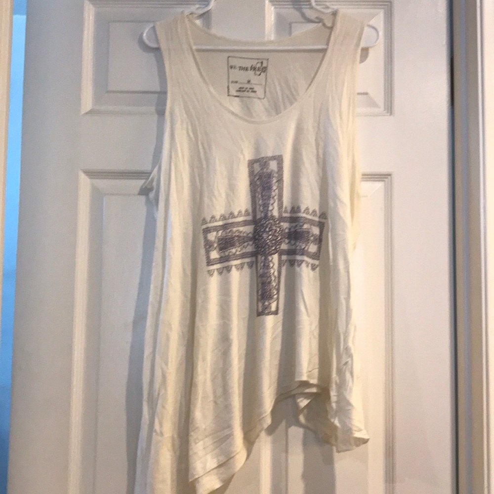 Free People We the Free asymmetrical cross tank